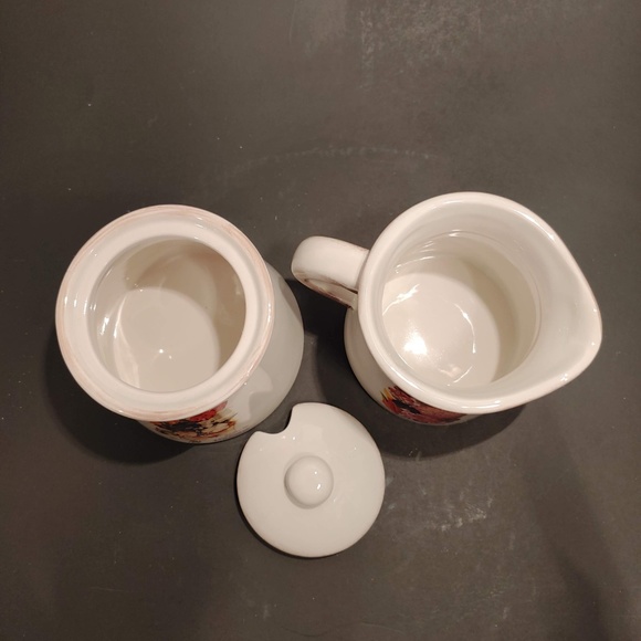 Cracker Barrel "Garden Seeds" Sugar & Creamer - Picture 5 of 5